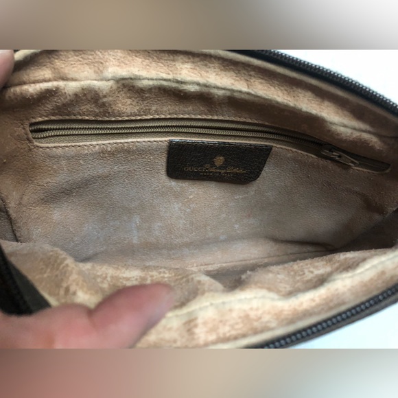 Gucci Vintage Interlocking GG Monogram Zipper Wristlet Cosmetic Pouch Clutch - Picture 11 of 15